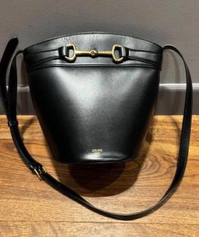 Celine Black Leather Tote 11