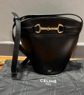 Celine Black Leather Tote 7