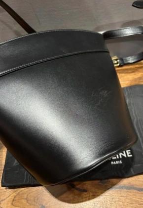 Celine Black Leather Tote 6