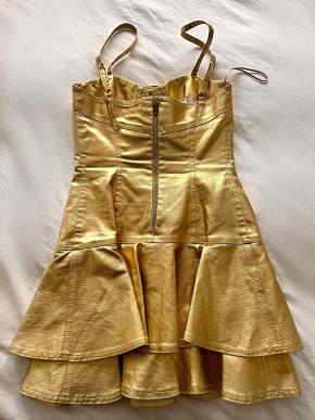 Moschino Couture Vintage Gold Dress And Jacket Barbie Collection 3