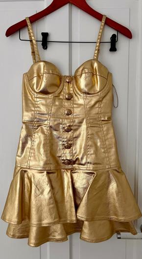 Moschino Couture Vintage Gold Dress And Jacket Barbie Collection 2