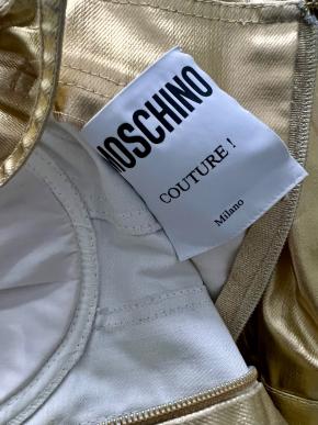 Moschino Couture Vintage Gold Dress And Jacket Barbie Collection 6