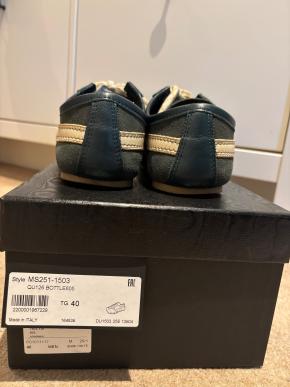 Dries Van Noten Green Suede And Leather Trainers 4