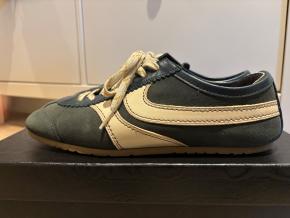 Dries Van Noten Green Suede And Leather Trainers 3