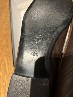 Chanel Black Leather Ballet Flats 5