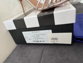 Aquazurra Silver Very First Kiss Sandals 9