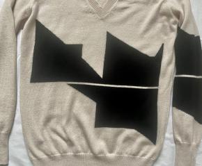 Bottega Veneta Beige/Black Cashmere Jumper 6