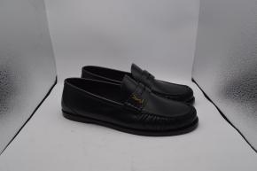 Saint Laurent Black Leather Moccasins 10