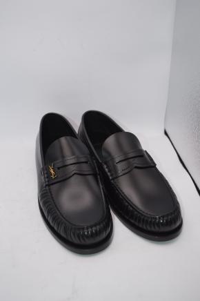 Saint Laurent Black Leather Moccasins 7