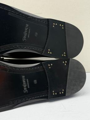 Saint Laurent Black Leather Moccasins 11