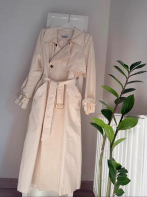 Nour Hammour Cream Harriet Trench Coat 3
