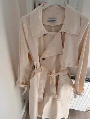 Nour Hammour Cream Harriet Trench Coat 5