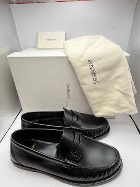Saint Laurent Black Moccasins 7