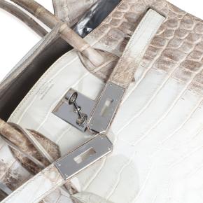 Hermès Birkin 30 Blanc Matte Niloticus Crocodile Himalaya PHW 5