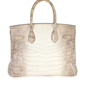 Hermès Birkin 30 Blanc Matte Niloticus Crocodile Himalaya PHW 2