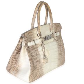 Hermès Birkin 30 Blanc Matte Niloticus Crocodile Himalaya PHW 3