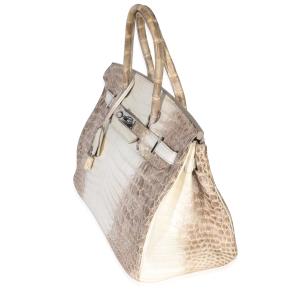 Hermès Birkin 30 Blanc Matte Niloticus Crocodile Himalaya PHW 4