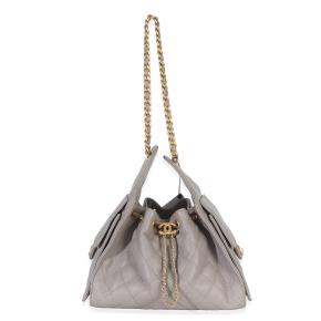 Chanel Quilted Caviar Small Chanel 25 Hobo Handbag 5