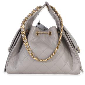 Chanel Quilted Caviar Small Chanel 25 Hobo Handbag 2