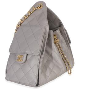 Chanel Quilted Caviar Small Chanel 25 Hobo Handbag 3