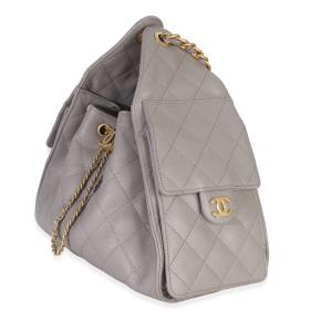 Chanel Quilted Caviar Small Chanel 25 Hobo Handbag 4