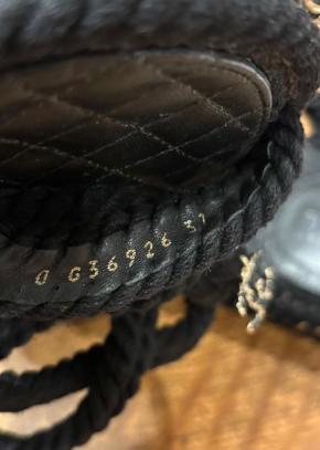 Chanel Black Rope Slides 5