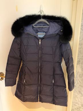 Prada Fur Trimmed Hood Puffer Coat 2