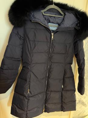 Prada Fur Trimmed Hood Puffer Coat 4