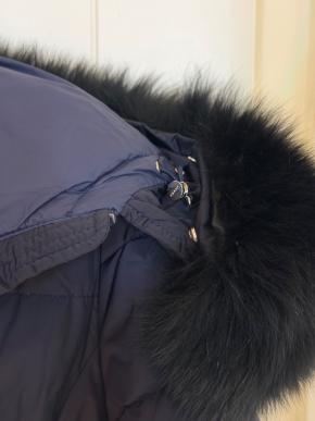 Prada Fur Trimmed Hood Puffer Coat 8