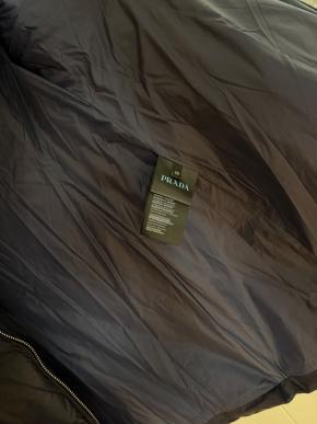 Prada Fur Trimmed Hood Puffer Coat 9