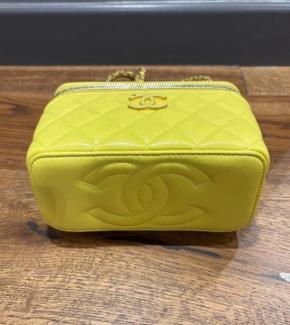 Chanel Yellow Trendy CC Vanity Bag 6
