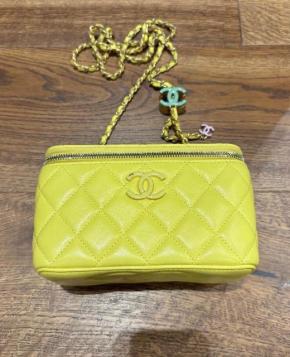 Chanel Yellow Trendy CC Vanity Bag 9