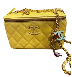 Chanel Yellow Trendy CC Vanity Bag 8