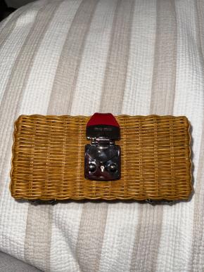 Miu Miu Raffia Clutch - NO STRAP 4
