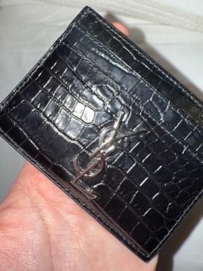 Saint Laurent Black Card Holder 7