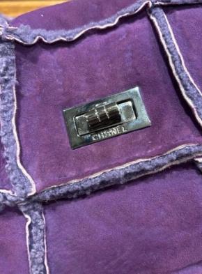 Chanel Purple Sheepskin Shoulder Bag 4