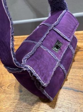 Chanel Purple Sheepskin Shoulder Bag 9