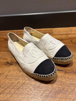 Chanel Black And White Espadrilles 7
