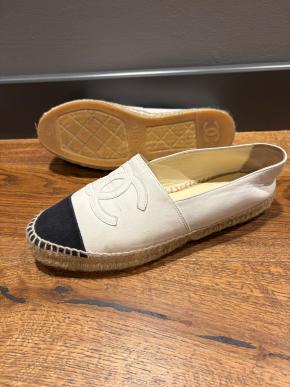 Chanel Black And White Espadrilles 4