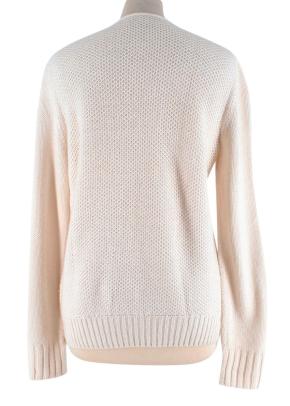 Ivory Knitted Cashmere Blend Zip-Up Cardigan 3