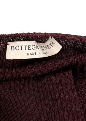 Burgundy Long Sleeve Ribbed Turtleneck Top 8