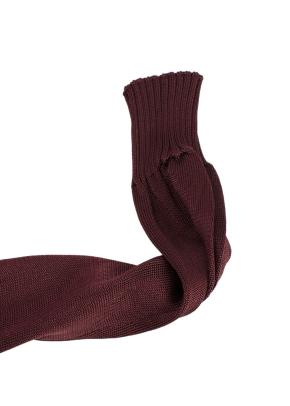 Burgundy Long Sleeve Ribbed Turtleneck Top 6