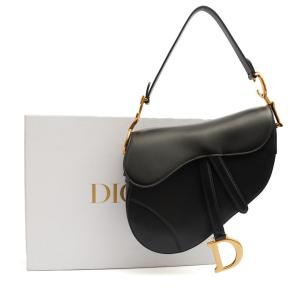 Dior Black Leather Saddle Bag 13
