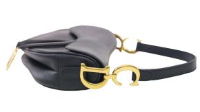 Dior Black Leather Saddle Bag 5
