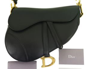 Dior Black Leather Saddle Bag 3
