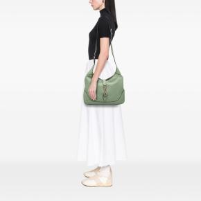 Gucci Green Calfskin Jackie O Bouvier Crossbody 12