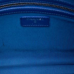 Chanel Blue Medium Canvas La Pausa Zip O Case Clutch 4