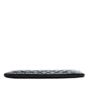 Chanel Black Large Quilted Patent O Case Clutch 3