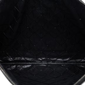 Chanel Black Large Quilted Patent O Case Clutch 4