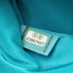 Chanel Blue Medium Quilted Lambskin O Case Clutch 6